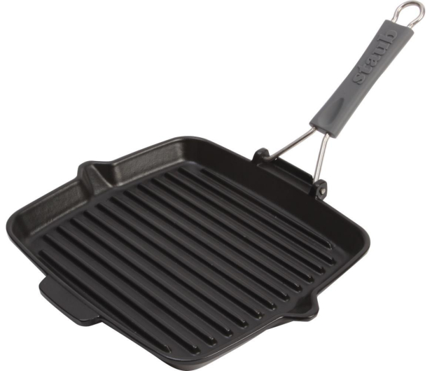 ZWILLING Patelnia żeliwna grillowa Staub 24 cm Czarna - 1385078 - zdjęcie